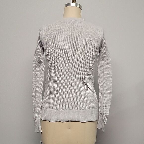 LOFT Pale Blue/Gray Sweater Size XS - Picture 3 of 4